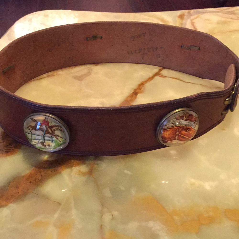 💃Dale💃💥Vintage Custom Folk Art Belt by Roger Vans